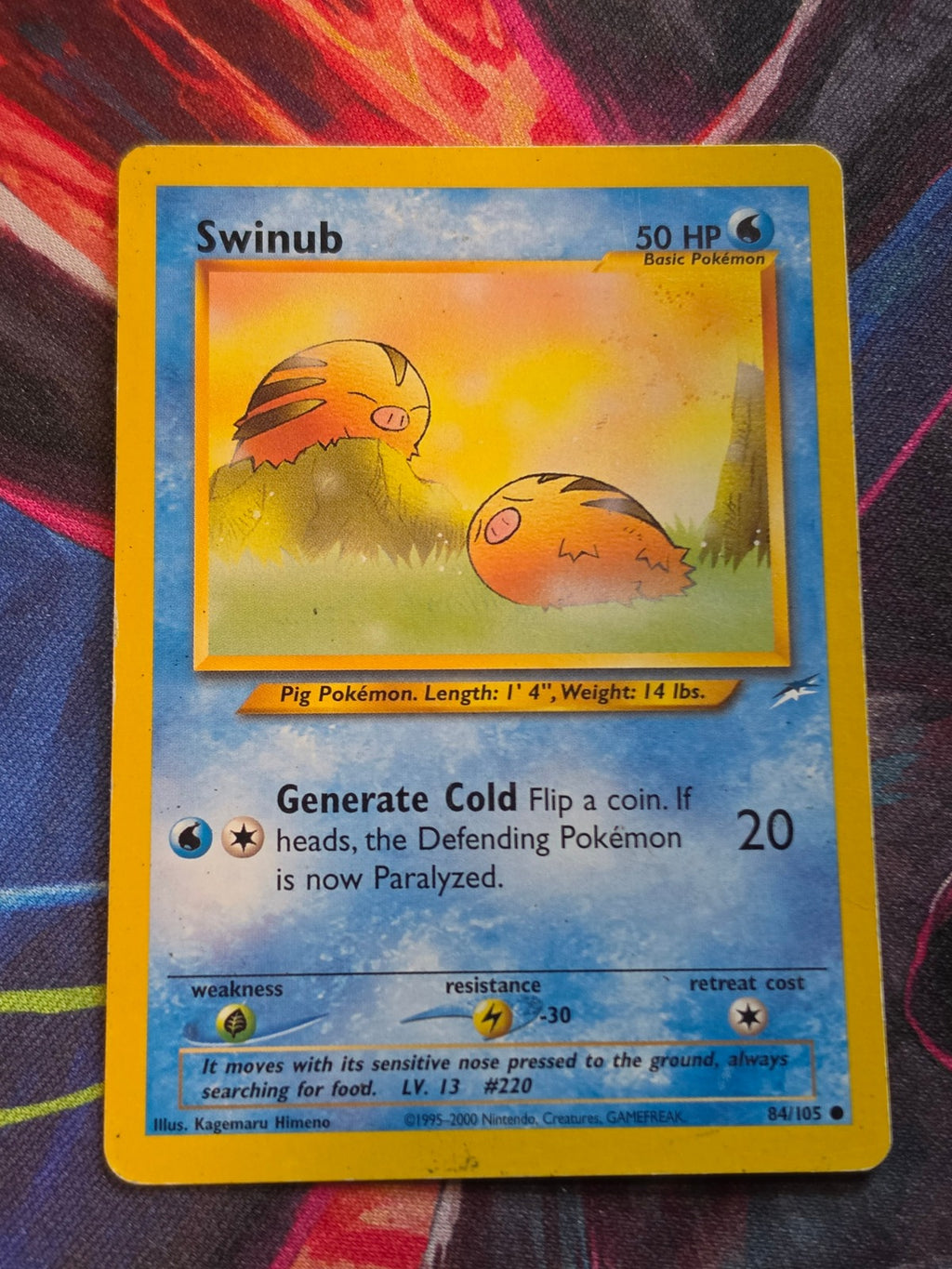 Swinub - 084/105 - Neo Destiny - Common - Unlimited - HP Pokemon
