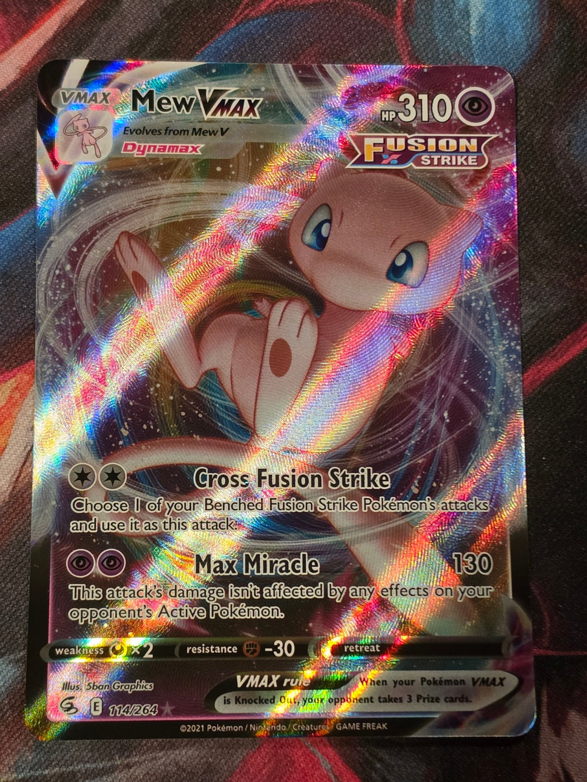 Mew VMAX Ultra Rare Fusion Strike 114/264 NM Pokemon