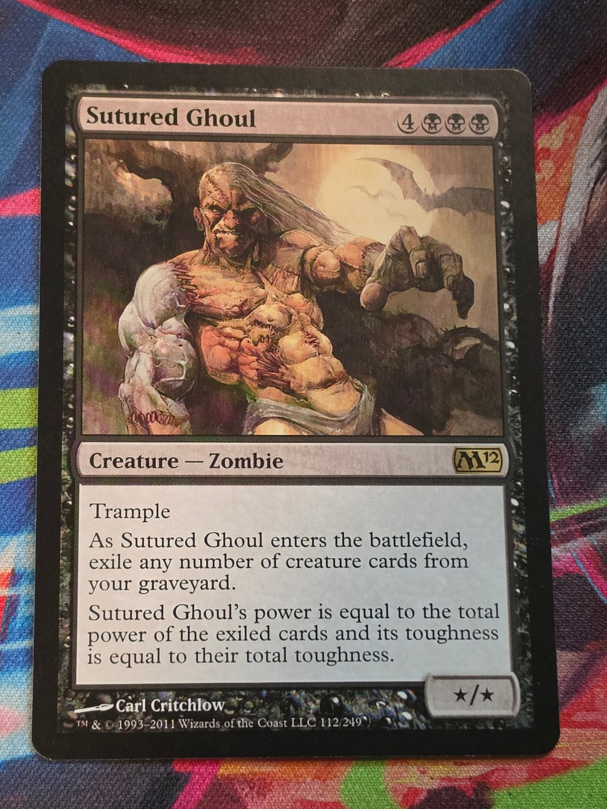 Sutured Ghoul #112 Magic 2012 (M12) Rare LP MTG
