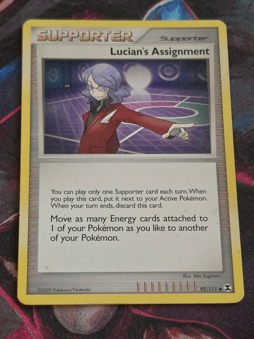 Lucian's Assignment - 92/111 - Rising Rivals - Uncommon - MP - Pokemon