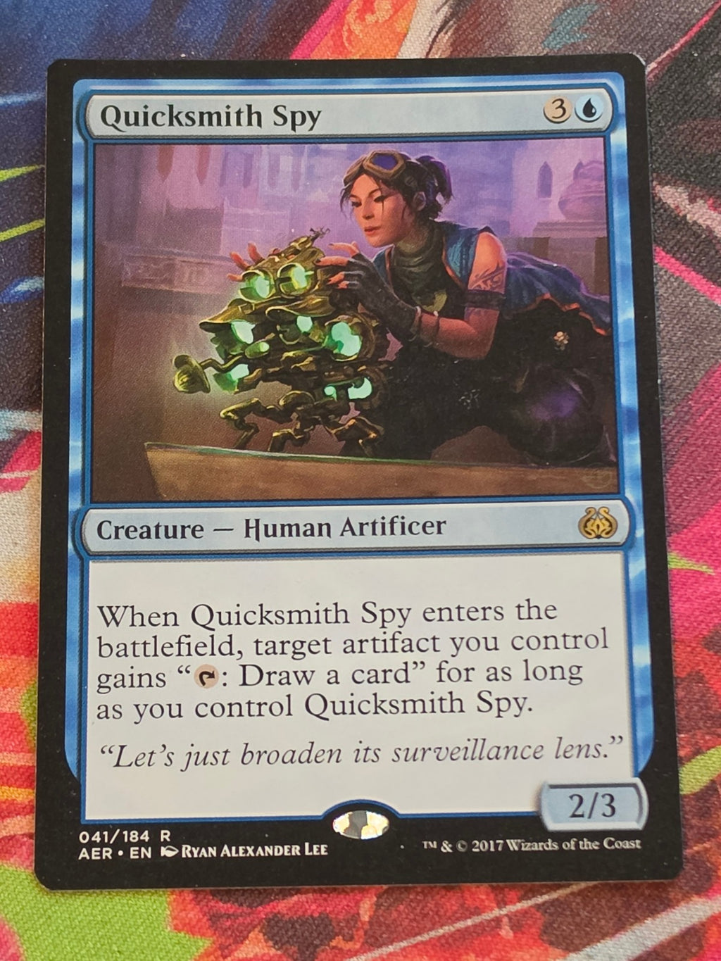 Quicksmith Spy - 41 - Aether Revolt - Rare - LP - MTG