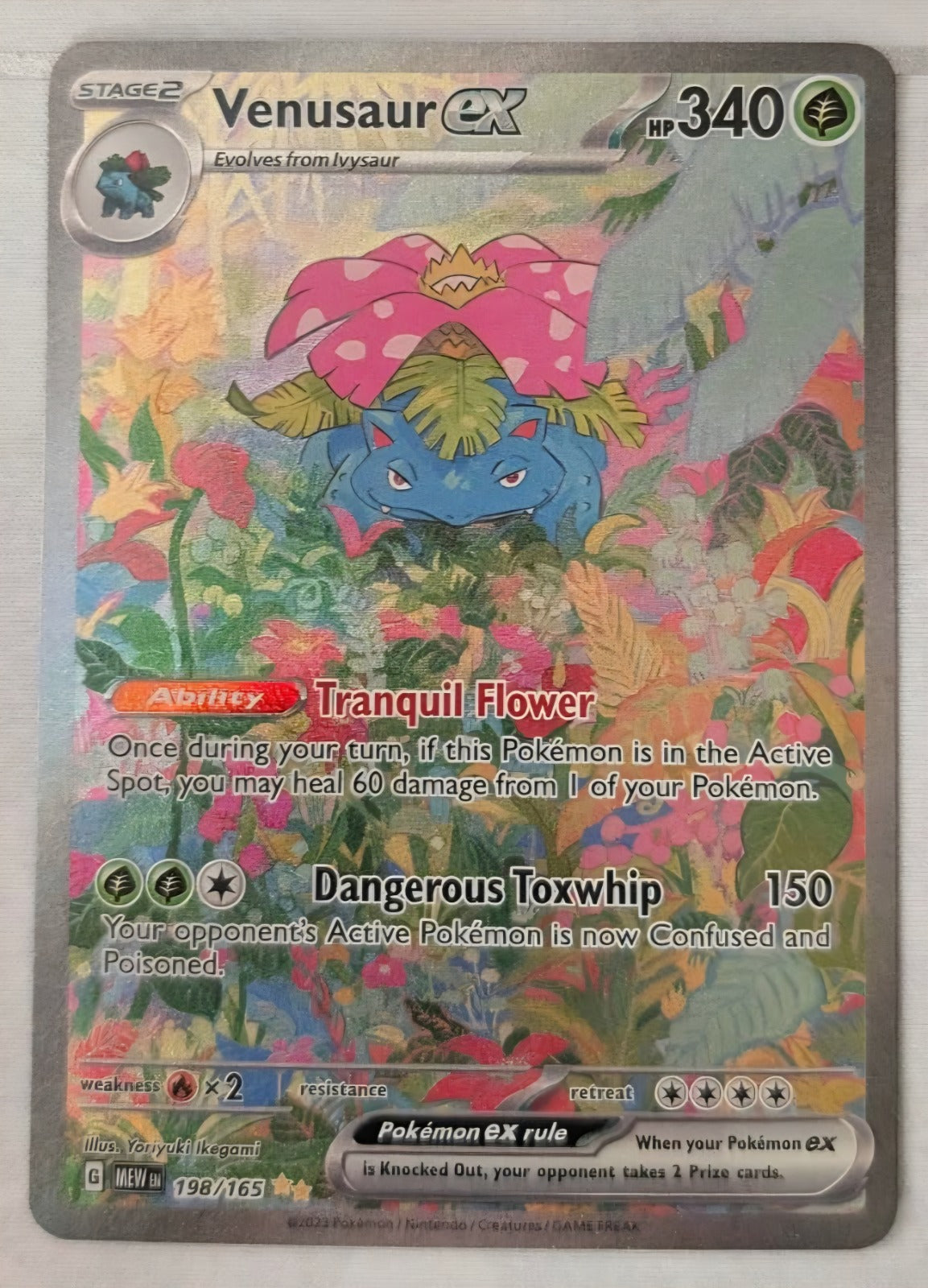 Venusaur ex - 198/165 - SV: Scarlet & Violet 151 - Special Illustration Rare - NM - Pokemon