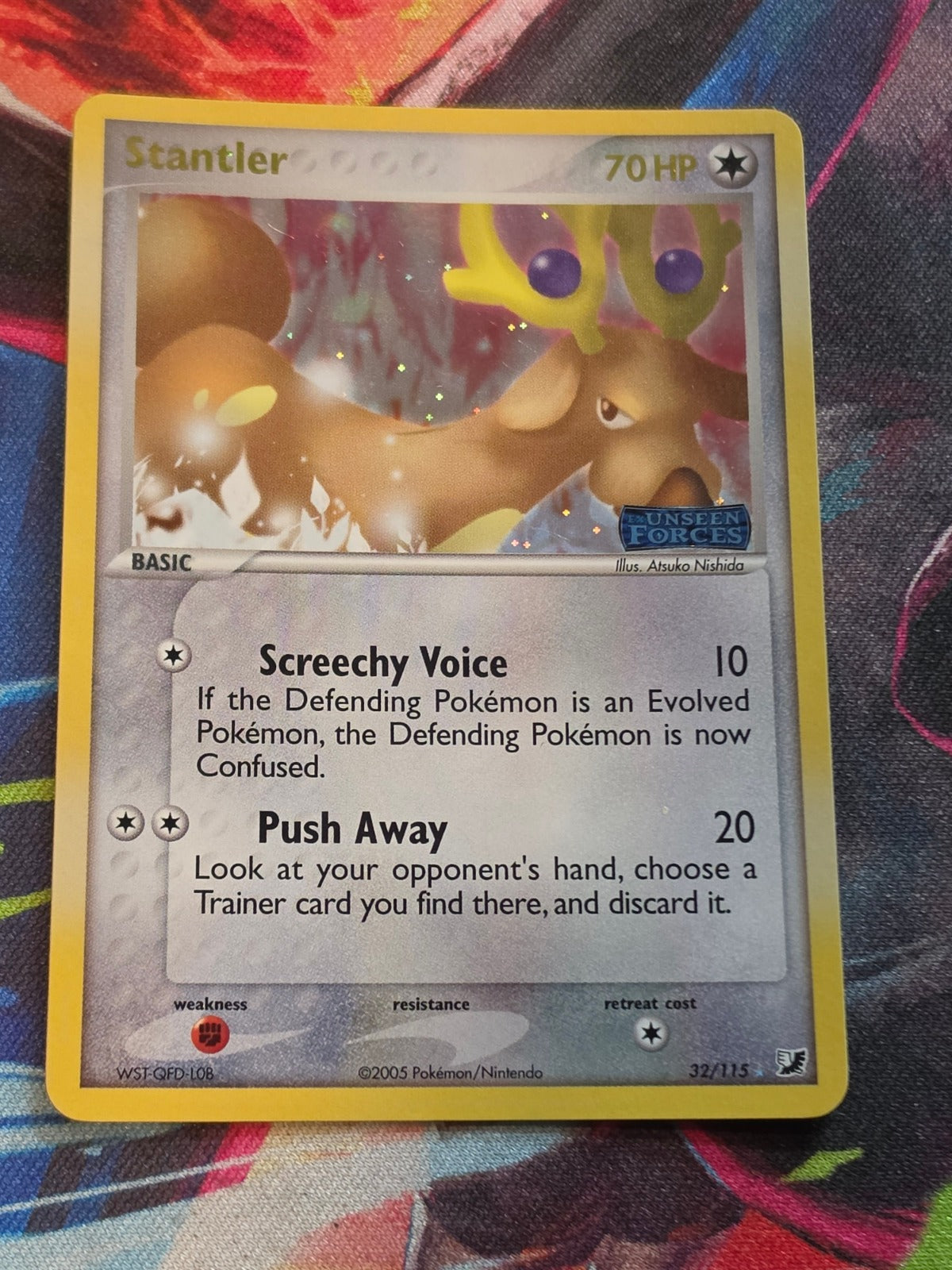 Stantler Reverse Holo Rare EX Unseen Forces 32/115 NM-/LP+ Pokemon