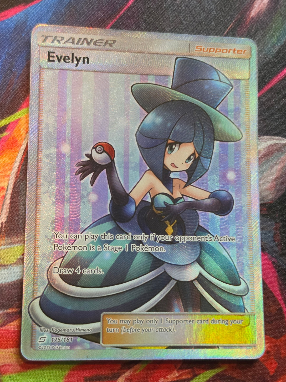 Evelyn Full Art Ultra Rare Team Up 175/181 NM Pokemon