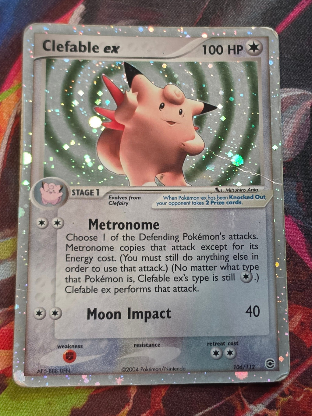 Clefable ex Ultra Rare EX FireRed & LeafGreen 106/112 DMG Pokemon