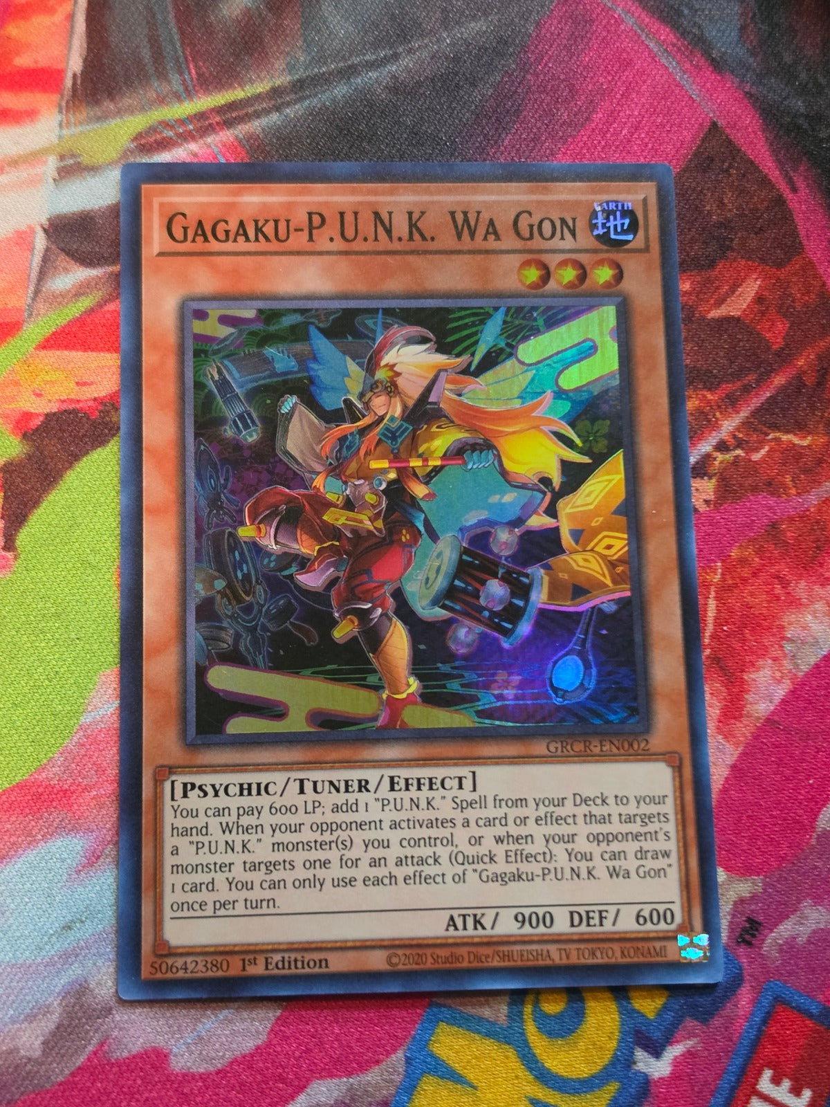 Gagaku-P.U.N.K. Wa Gon Super Rare The Grand Creators GRCR-EN002 1st Edition NM Yu-Gi-Oh!