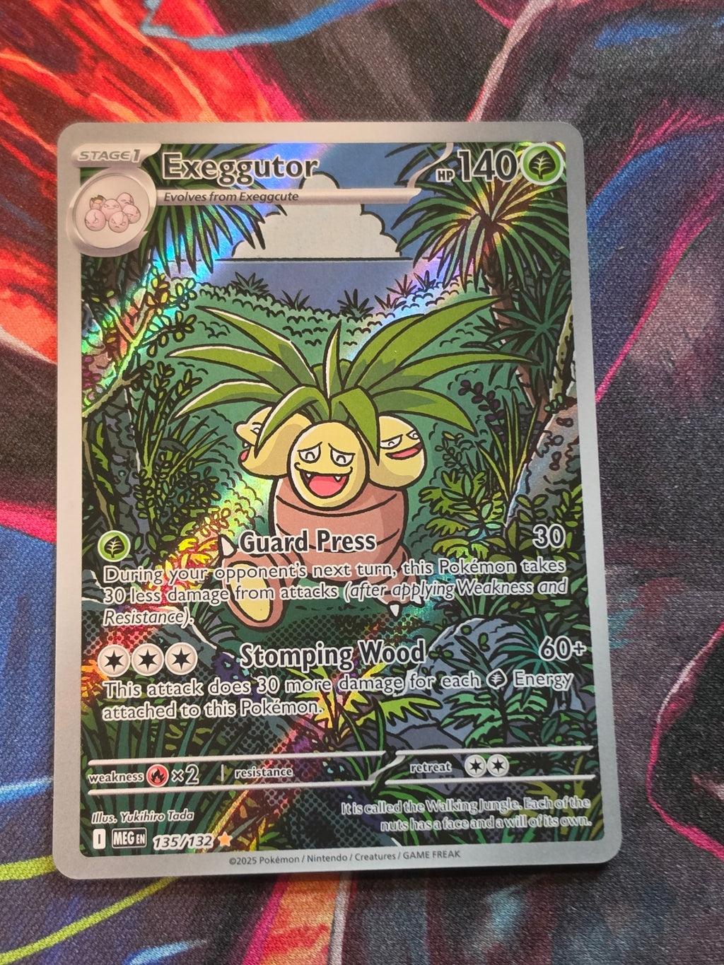 Exeggutor Illustration Rare ME01: Mega Evolution 135/132 NM Pokemon
