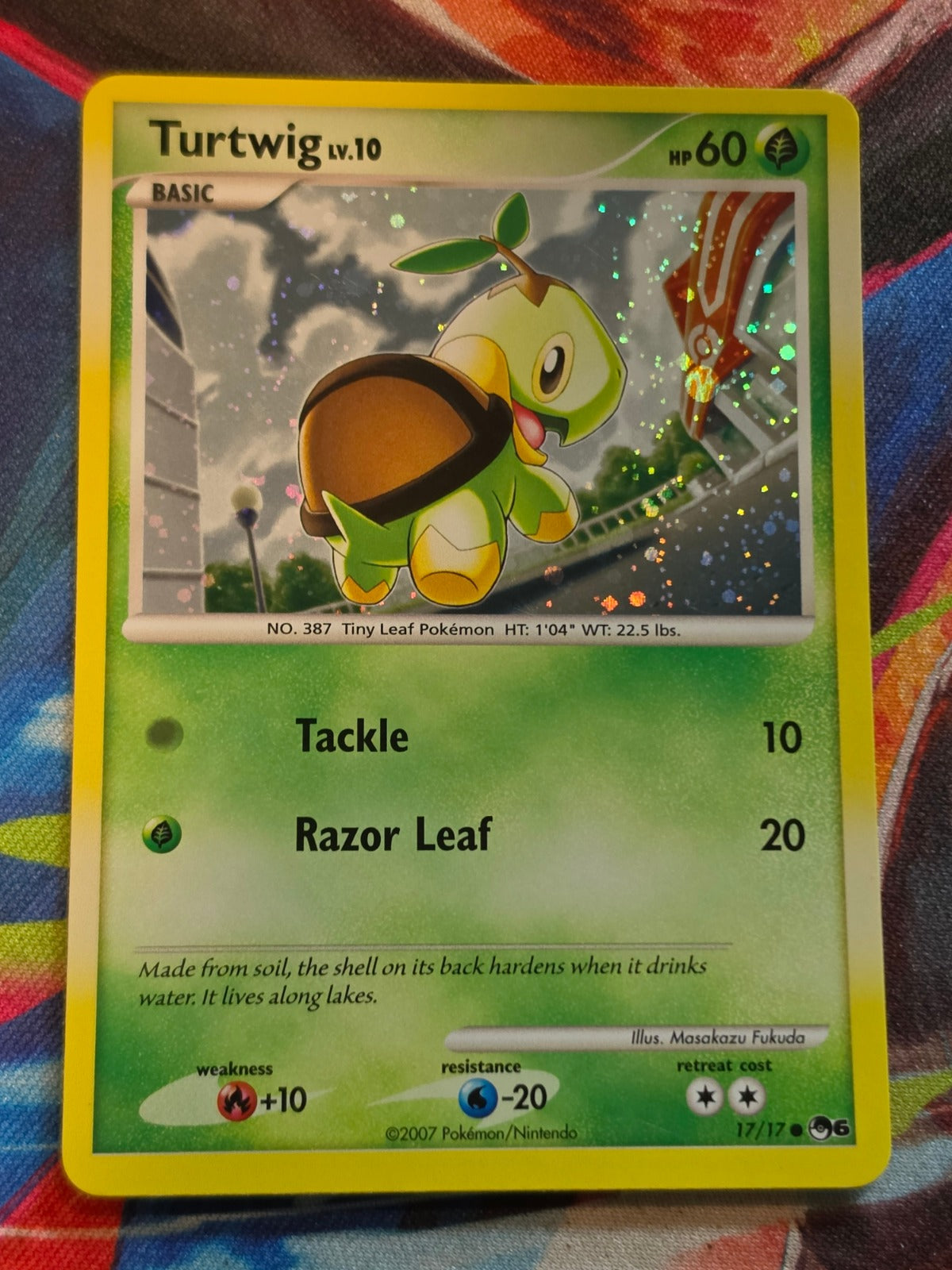 Turtwig Common POP Series 6 017/017 NM-/LP+ Pokemon