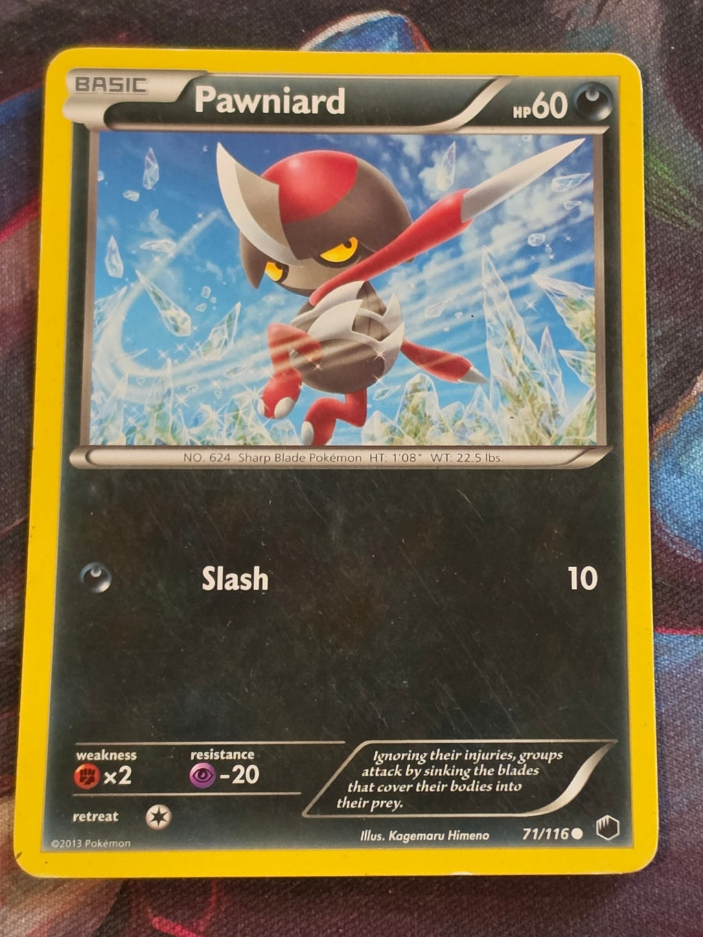 Pawniard (71) - 71/116 - Plasma Freeze - Common - MP - Pokemon