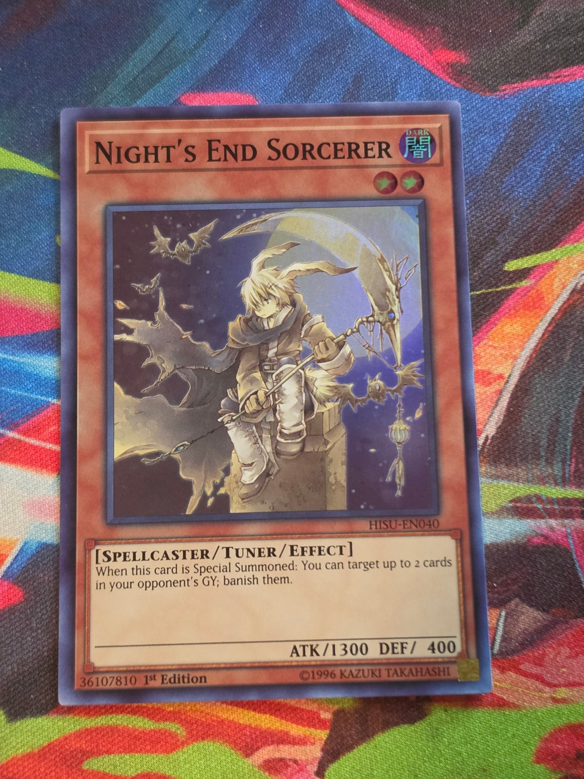 Night's End Sorcerer Super Rare Hidden Summoners HISU-EN040 LP