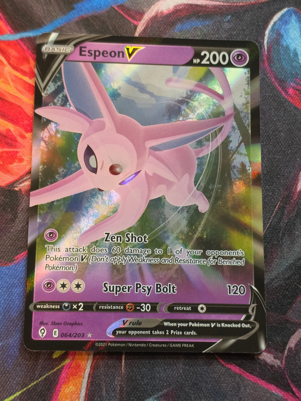 Espeon V Ultra Rare Evolving Skies 064/203 NM Pokemon