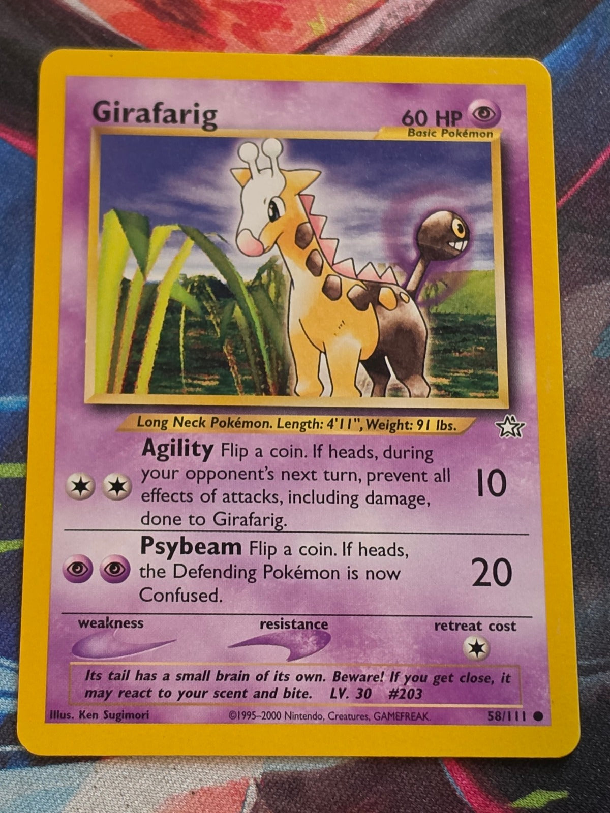 Girafarig - 058/111 - Neo Genesis - Common - Unlimited - LP Pokemon