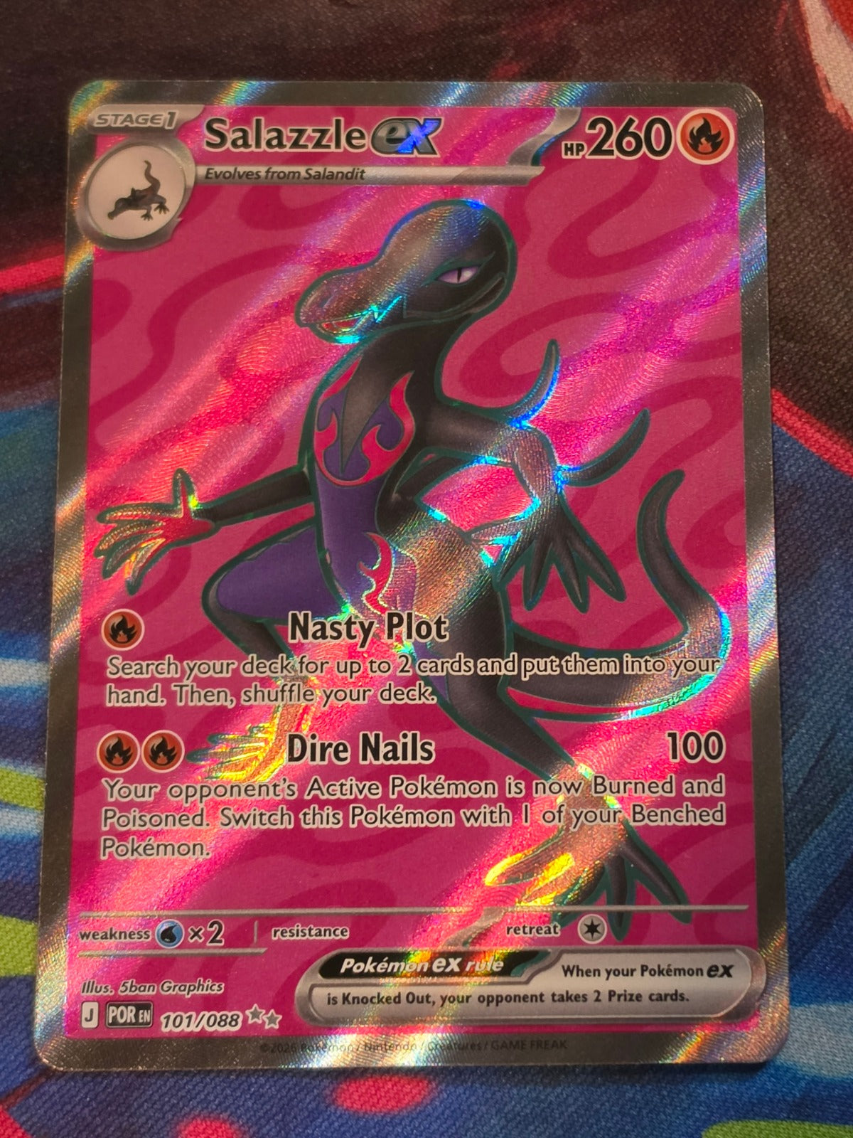Salazzle ex Ultra Rare Perfect Order 101/088 NM Pokemon