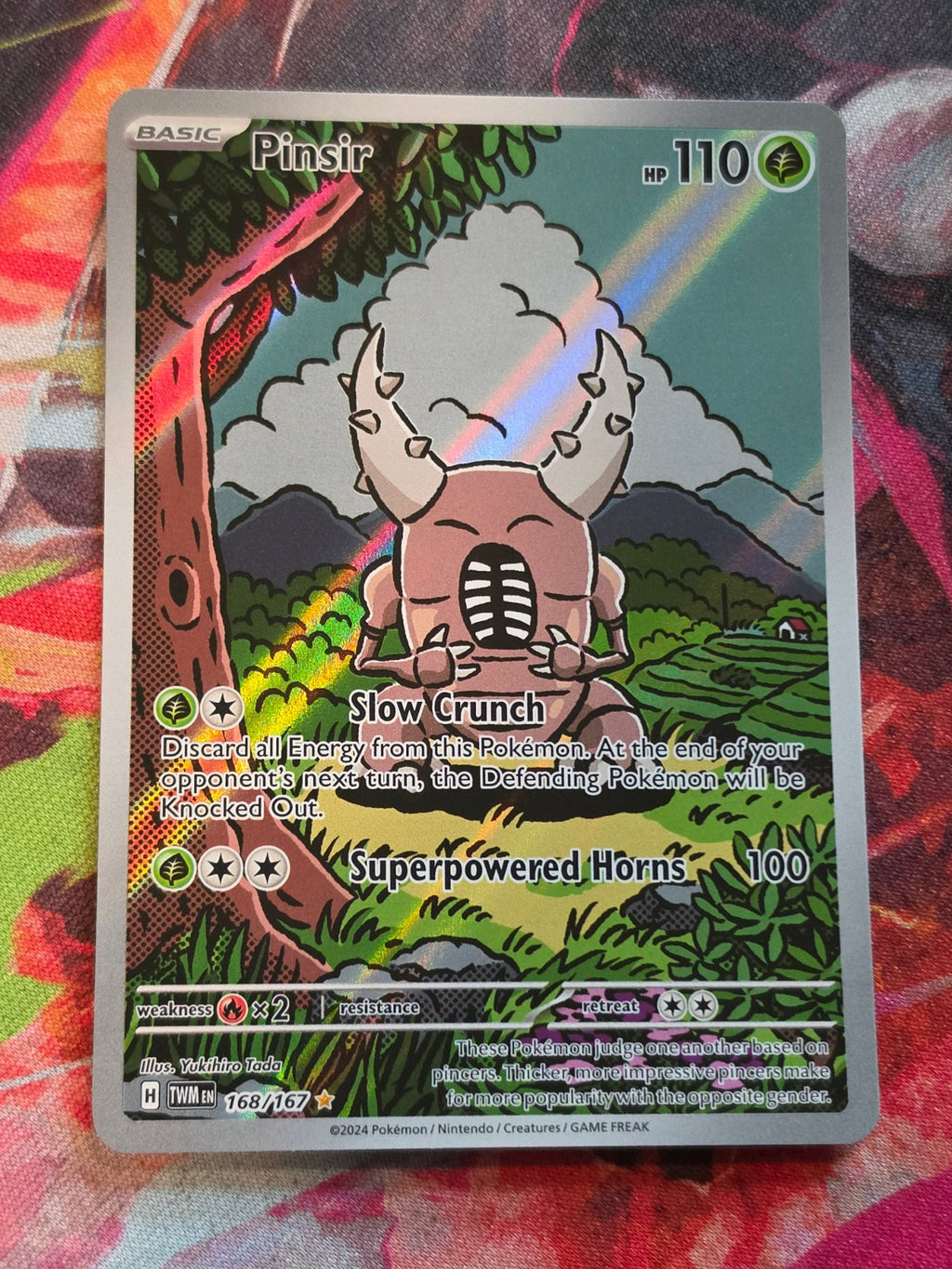 Pinsir Illustration Rare SV06: Twilight Masquerade 168/167 NM Pokemon