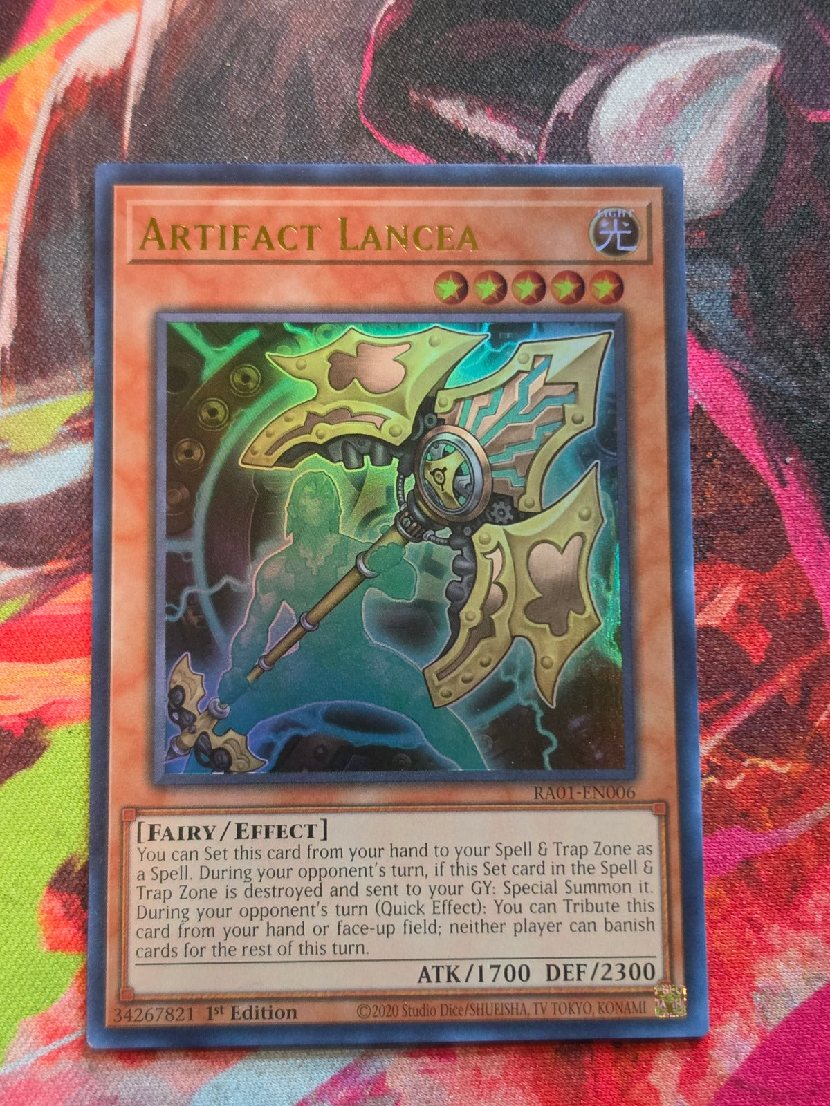 Artifact Lancea (UR) Ultra Rare 25th Anniversary Rarity Collection RA01-EN006 NM