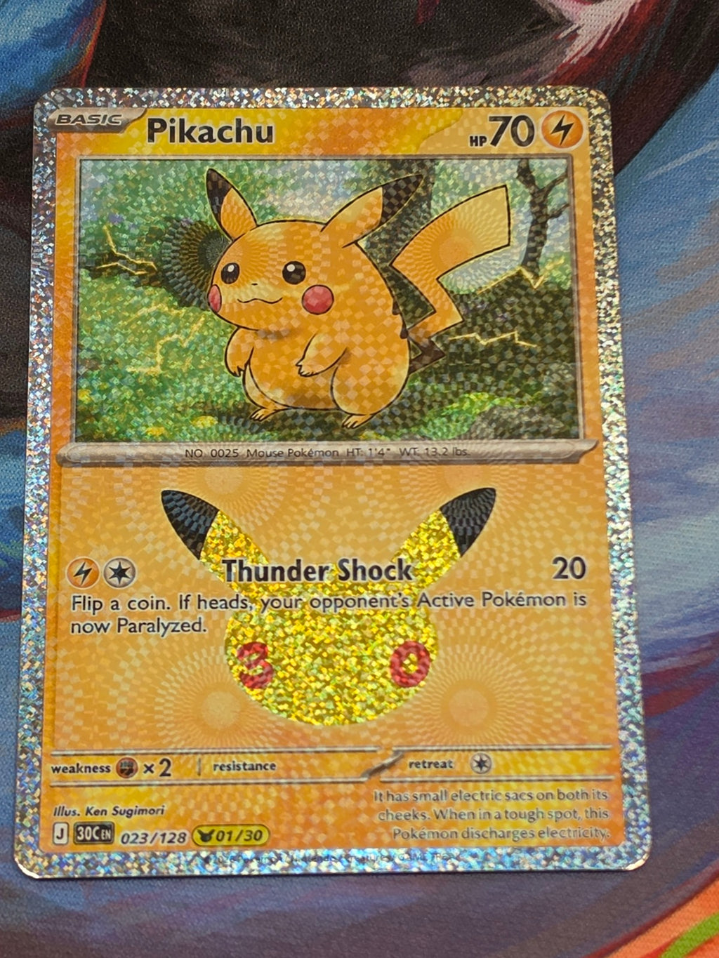 Pikachu - 023/128 - ME: 30th Celebration - Pikachu Rare - NM - Pokemon