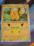 Pikachu - 023/128 - ME: 30th Celebration - Pikachu Rare - NM - Pokemon