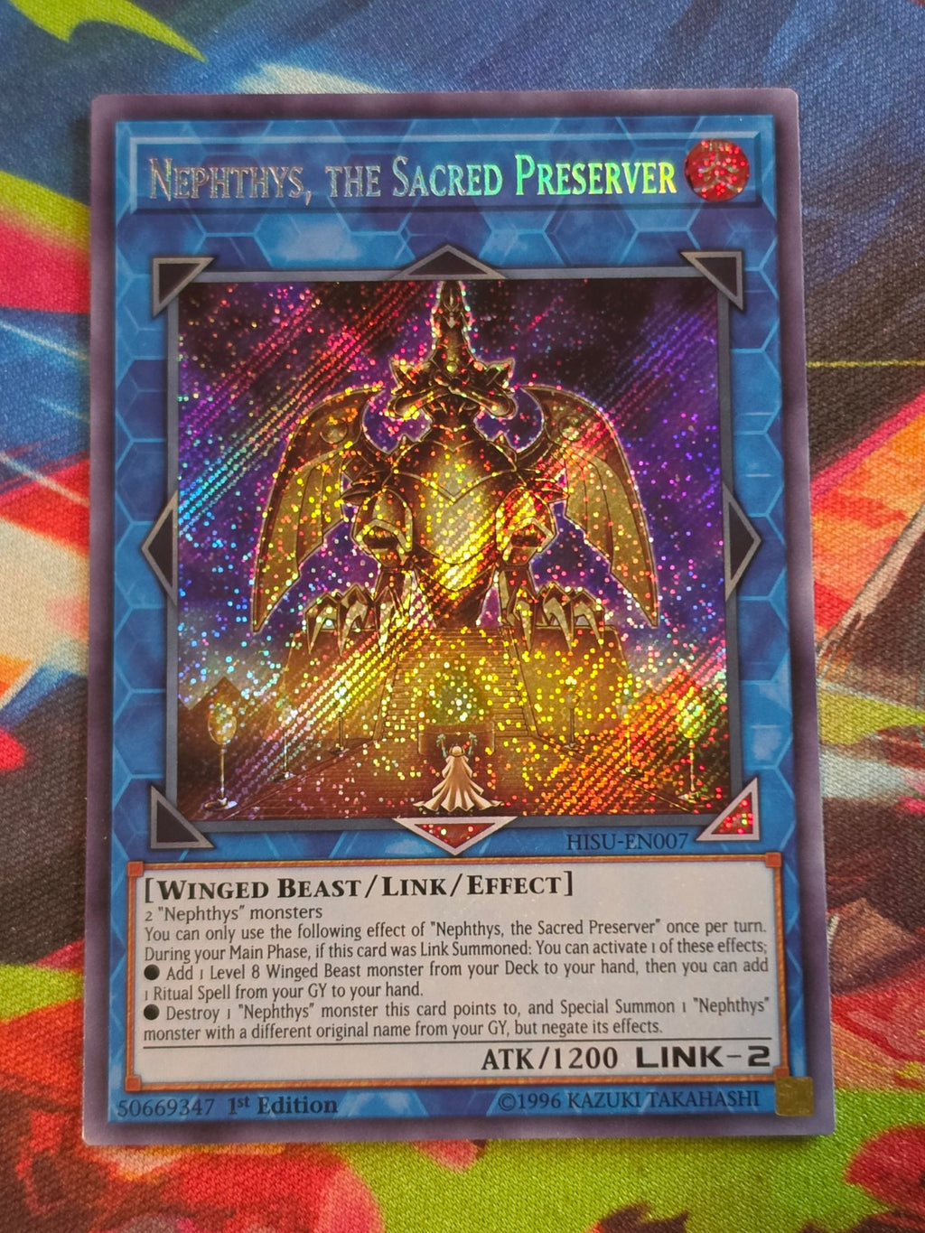 Nephthys, the Sacred Preserver Secret Rare Hidden Summoners HISU-EN007 LP