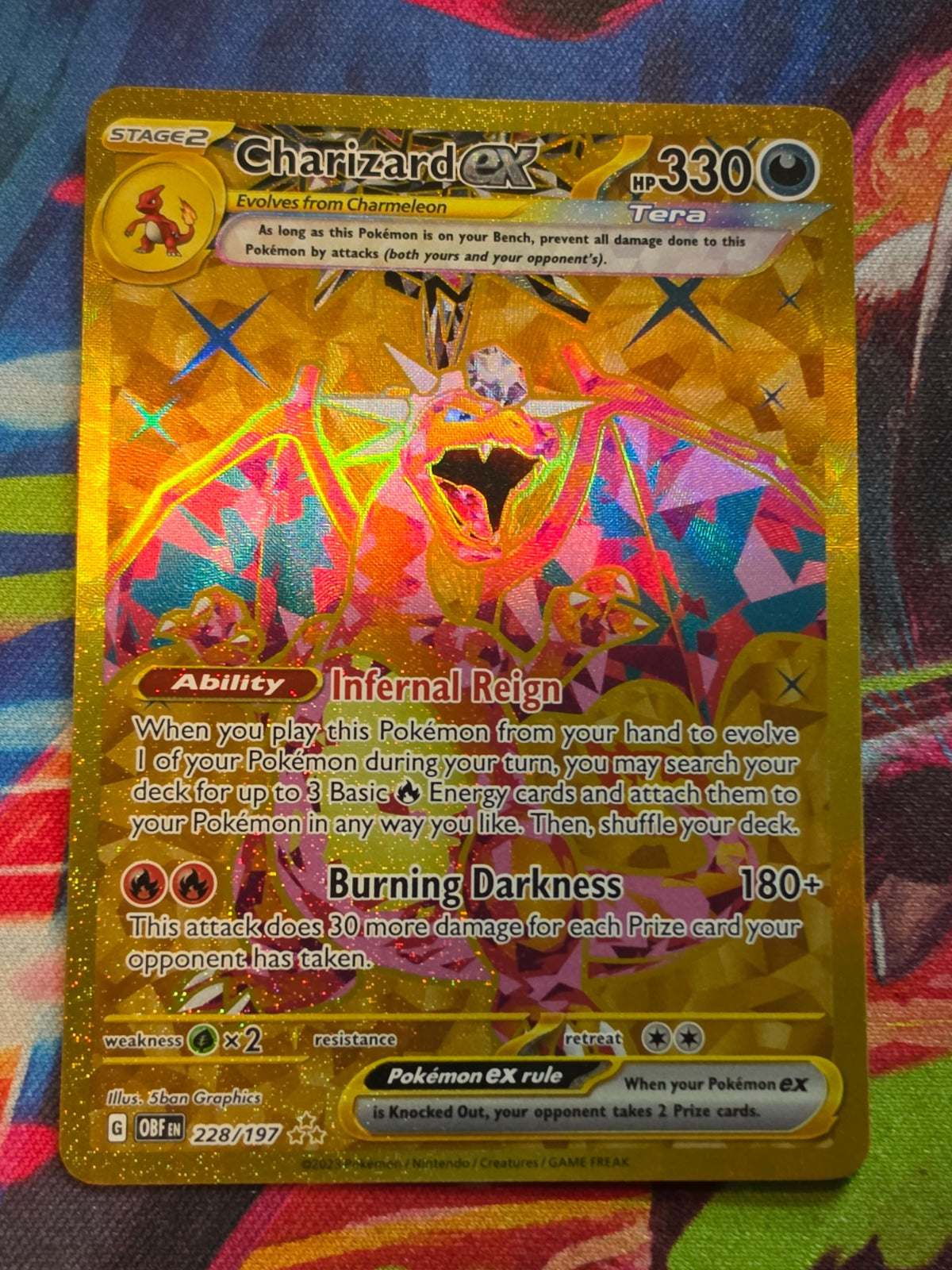 Charizard ex Hyper Rare SV03: Obsidian Flames 228/197 NM Pokemon