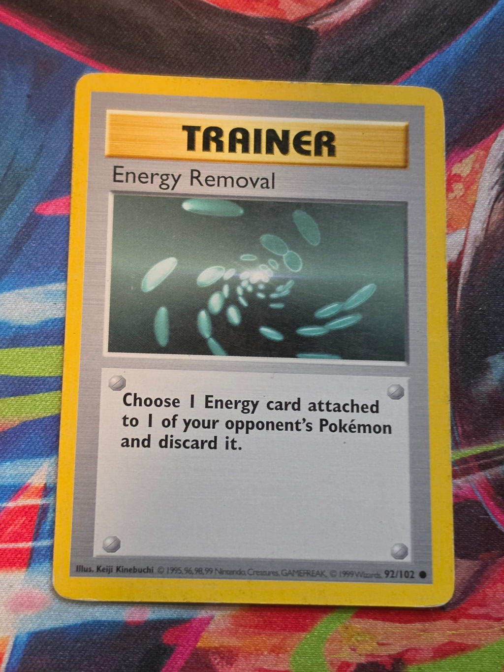 Energy Removal Shadowless Base Set Common 092/102 LP Pokemon