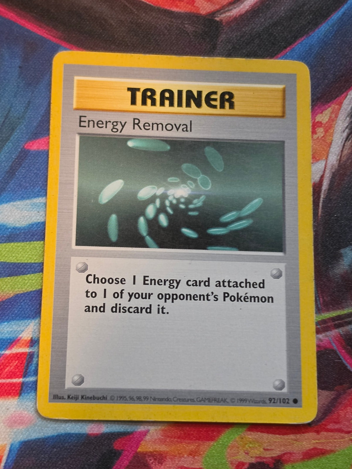Energy Removal Shadowless Base Set Common 092/102 LP Pokemon