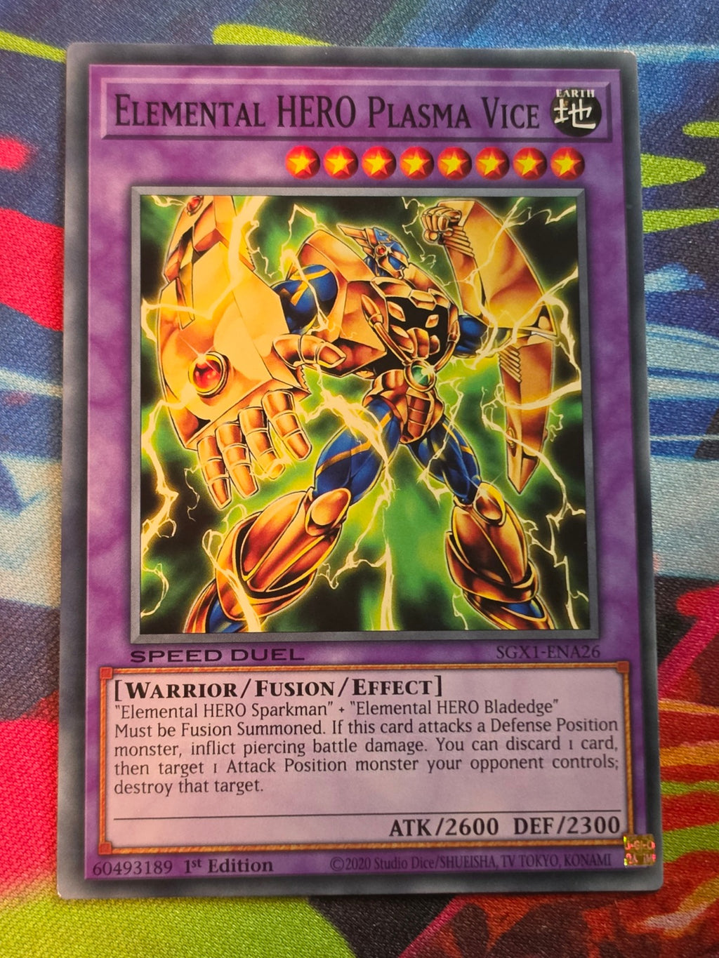 Elemental HERO Plasma Vice Common Speed Duel GX: Duel Academy Box SGX1-ENA26 1st Edition LP Yu-Gi-Oh!