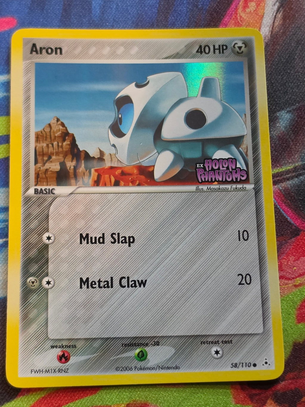 Aron Common EX Holon Phantoms 58/110 NM Pokemon