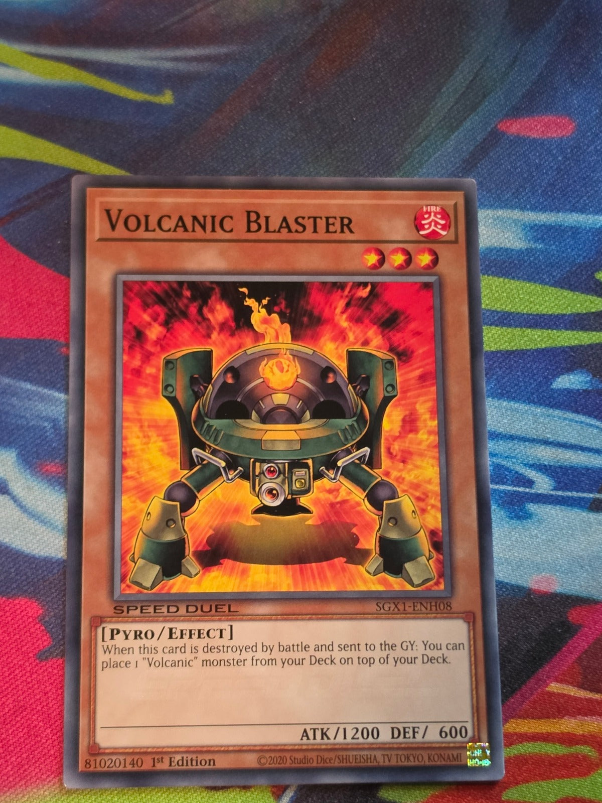 Volcanic Blaster Common Speed Duel GX: Duel Academy Box SGX1-ENH08 1st Edition LP Yu-Gi-Oh!