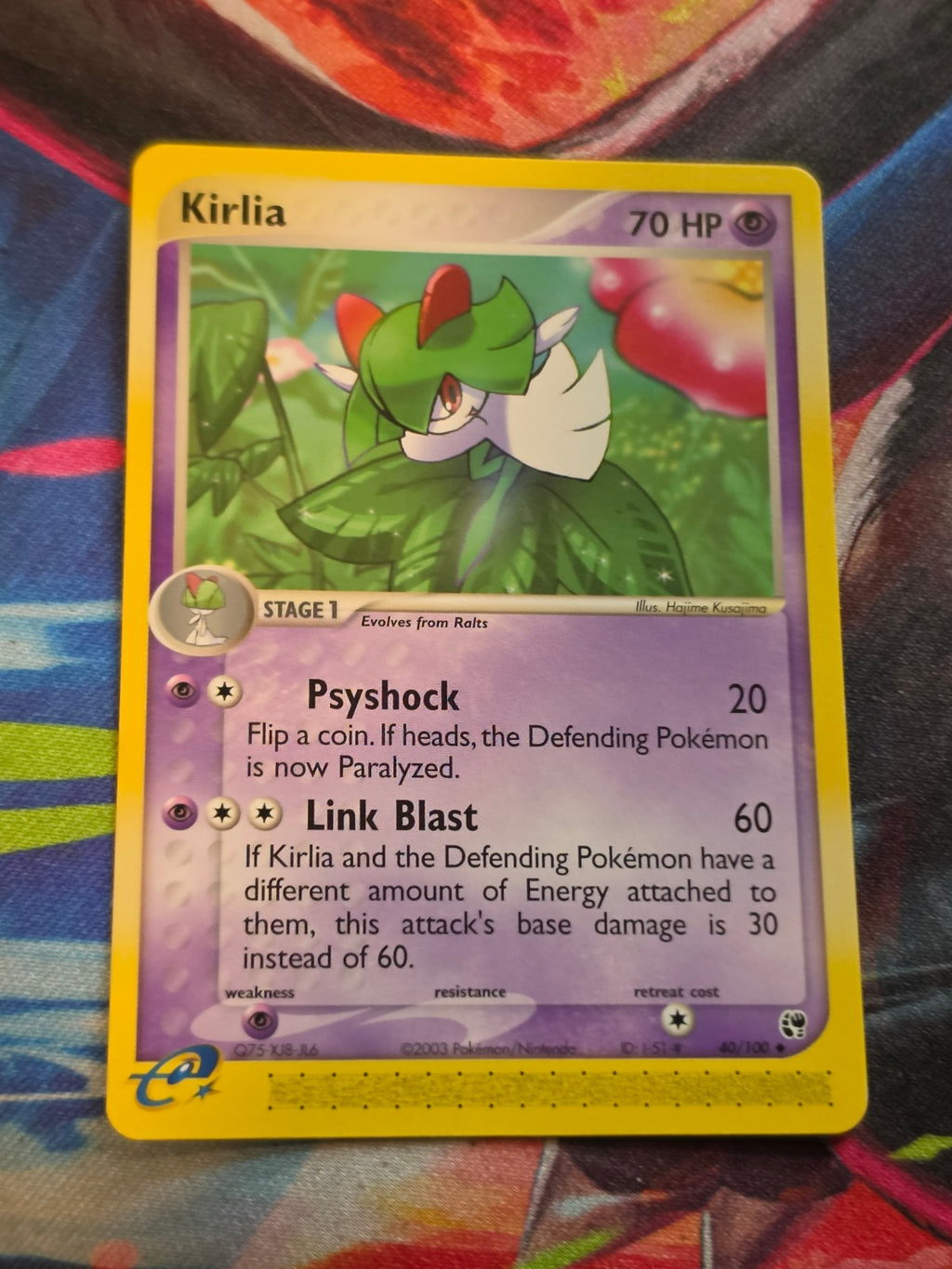 Kirlia - 40/100 - EX Sandstorm - Uncommon - NM - Pokemon