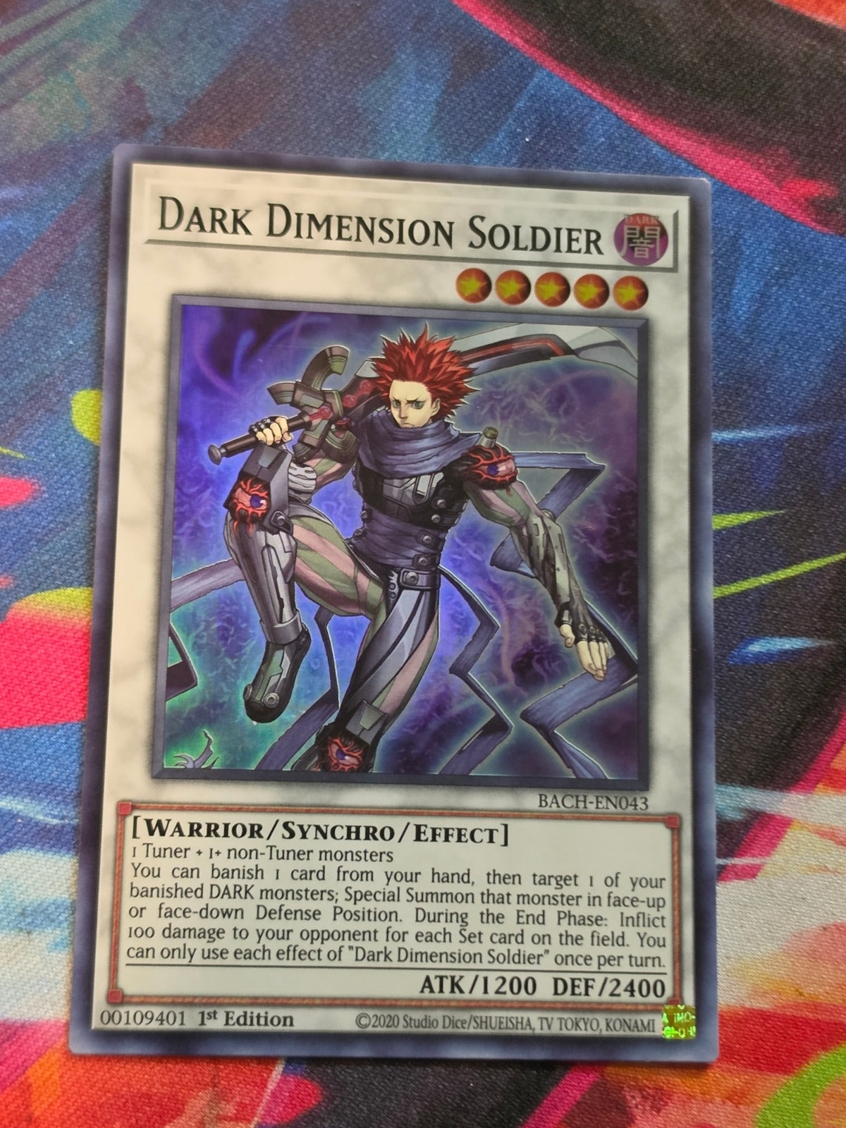 Dark Dimension Soldier Super Rare Battle of Chaos BACH-EN043 LP