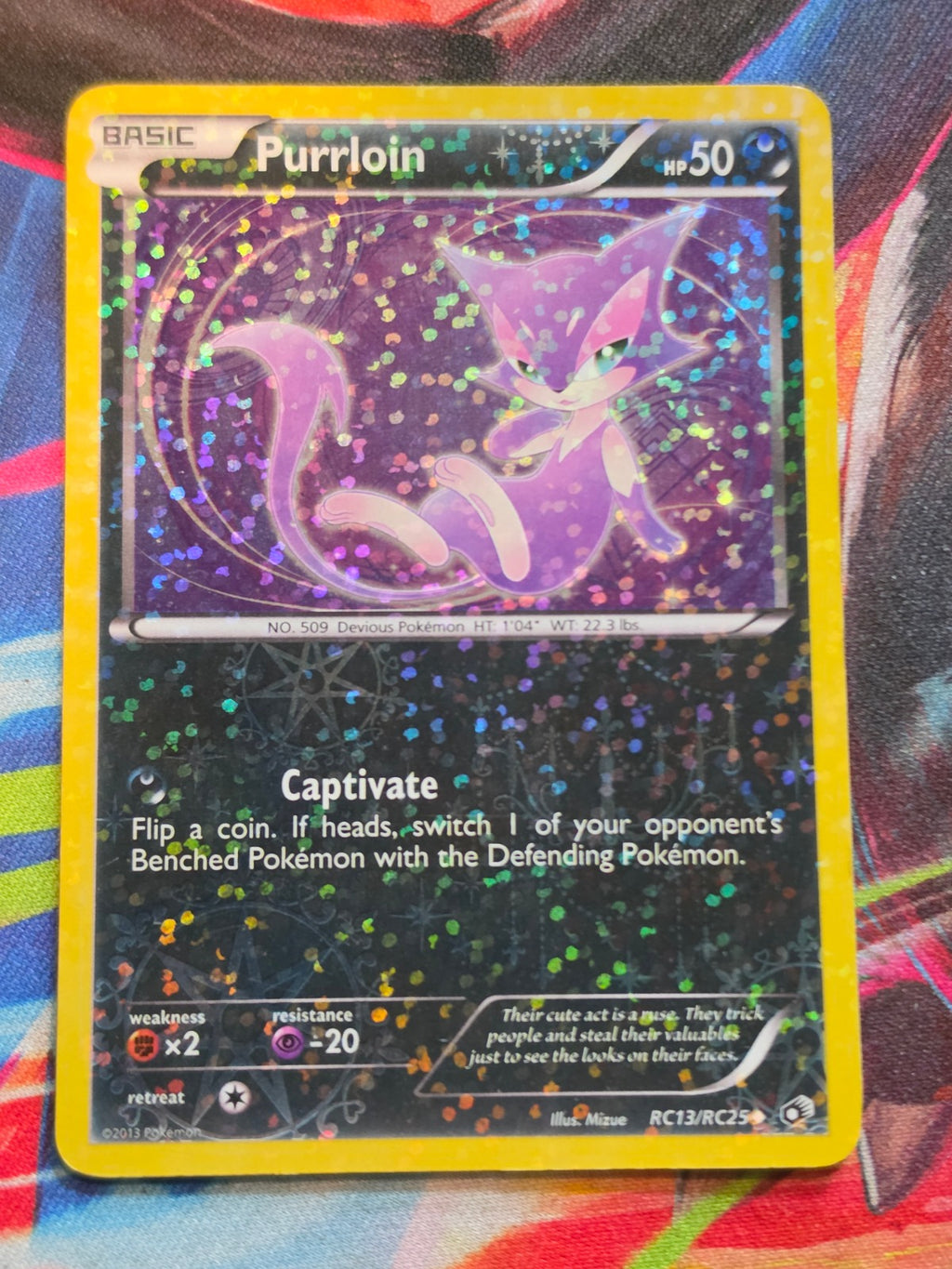 Purrloin Uncommon Legendary Treasures: Radiant Collection RC13/RC25 MP Pokemon