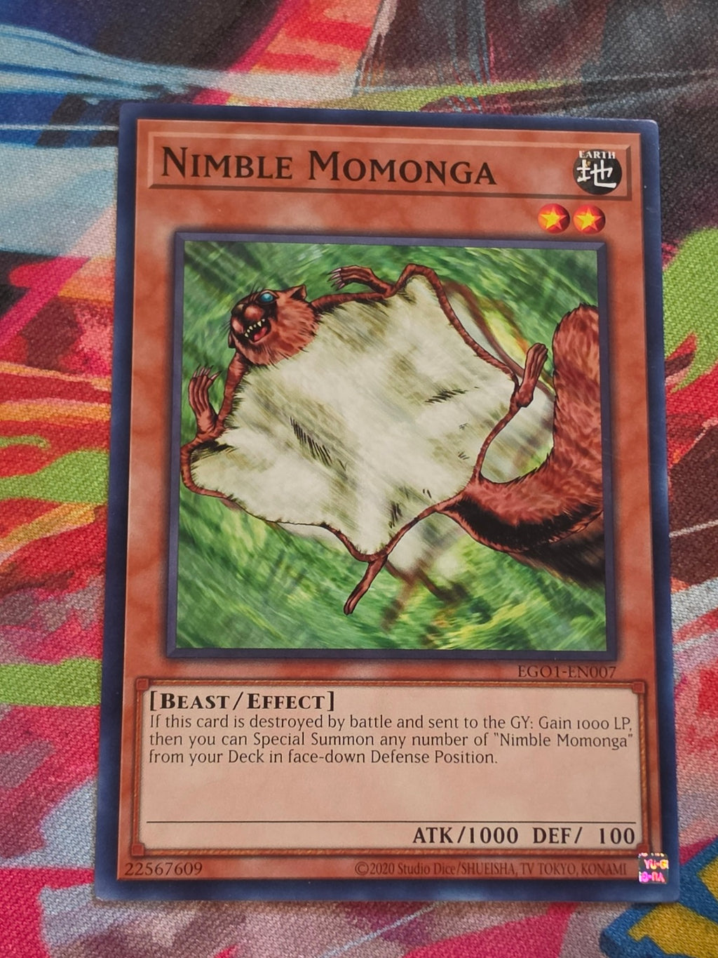 Nimble Momonga Common Egyptian God Deck: Obelisk the Tormentor EGO1-EN007 LP