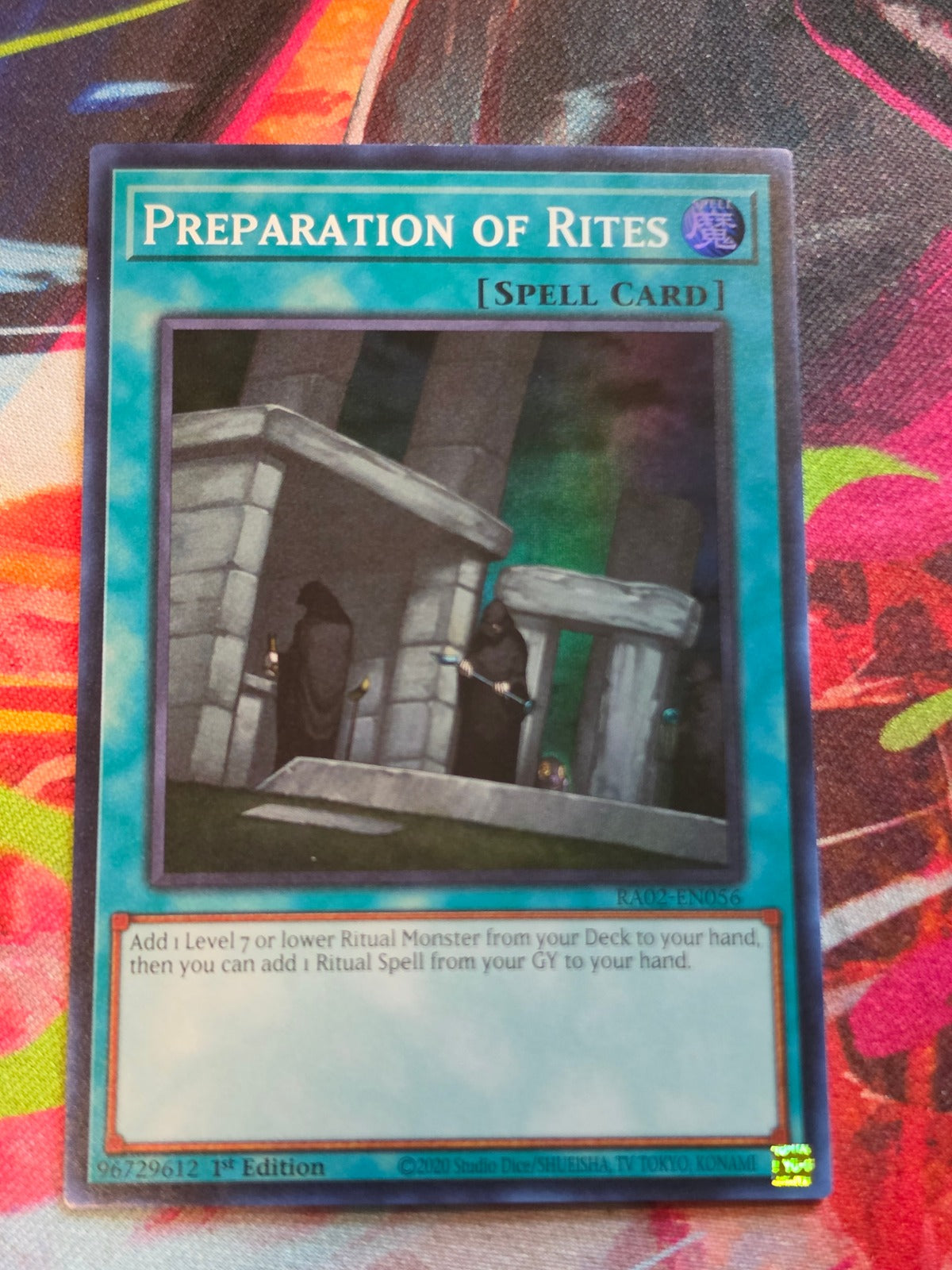 Preparation of Rites Super Rare 25th Anniversary Rarity Collection II RA02-EN056 NM