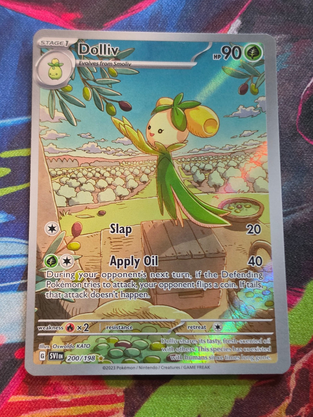 Dolliv Illustration Rare SV01: Scarlet & Violet Base Set 200/198 NM- Pokemon