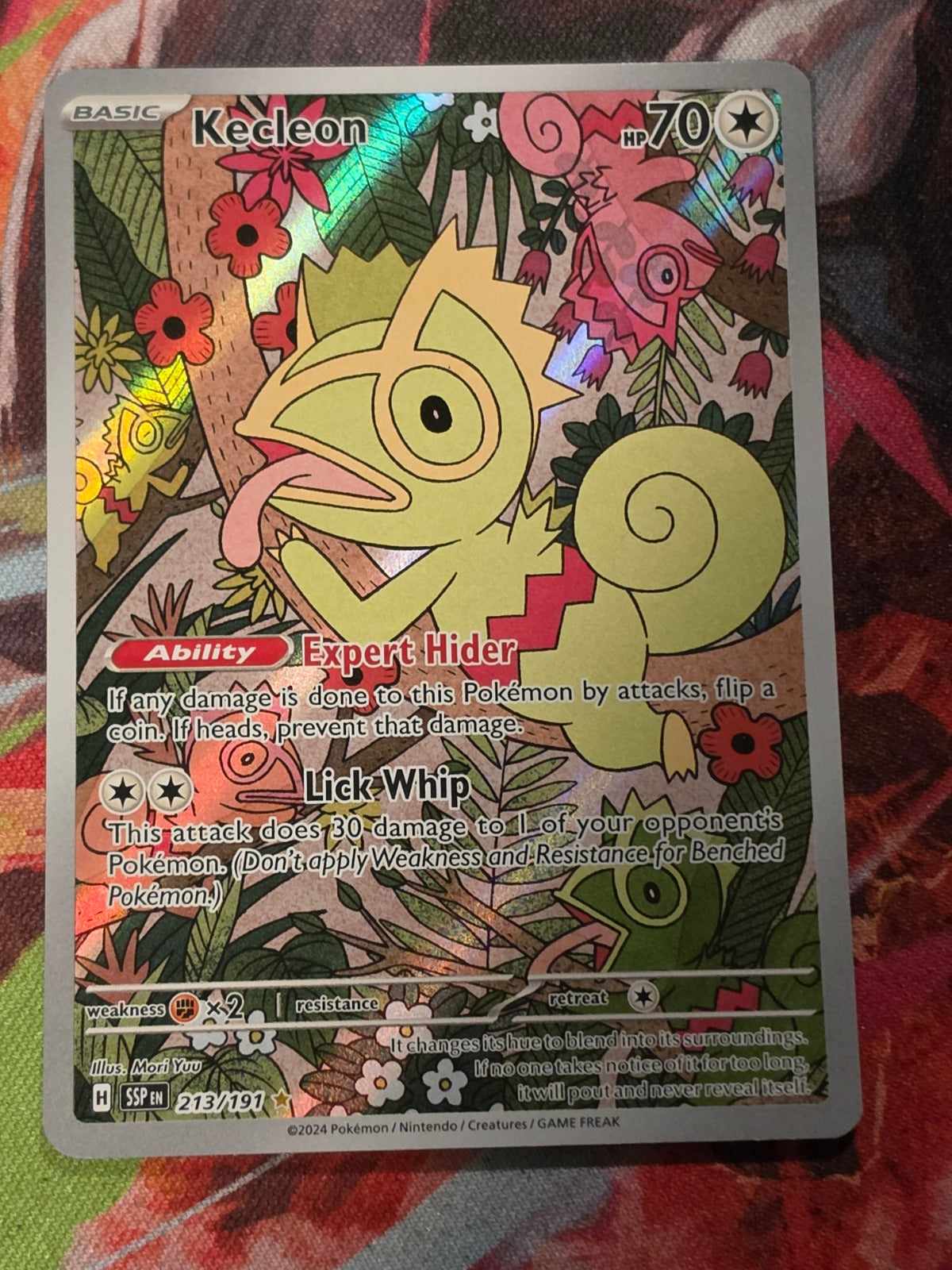 Kecleon Illustration Rare SV08: Surging Sparks 213/191 NM Pokemon