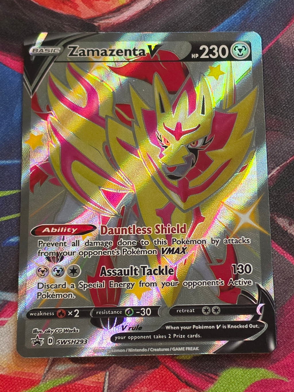 Zamazenta V (Shiny) - SWSH293 - SWSH: Sword & Shield Promo Cards - Promo - NM Pokemon
