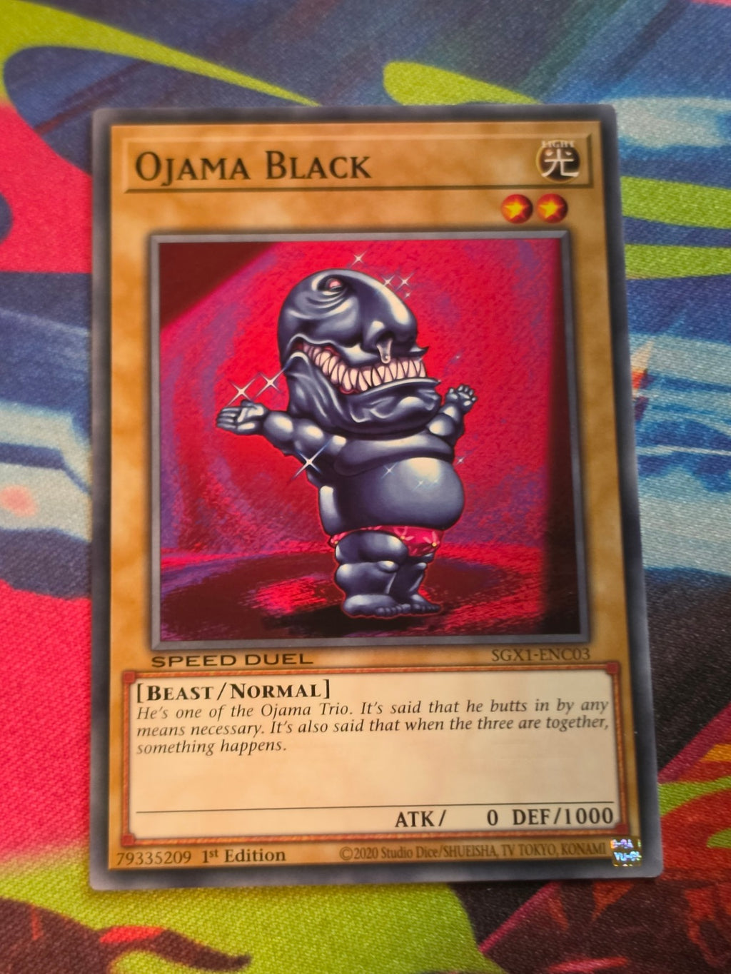 Ojama Black Common Speed Duel GX: Duel Academy Box SGX1-ENC03 1st Edition LP Yu-Gi-Oh!