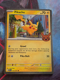 Pikachu (Cosmos Holo) Holo Rare Trick or Trade BOOster Bundle 2024 018/091 NM-/LP+ Pokemon