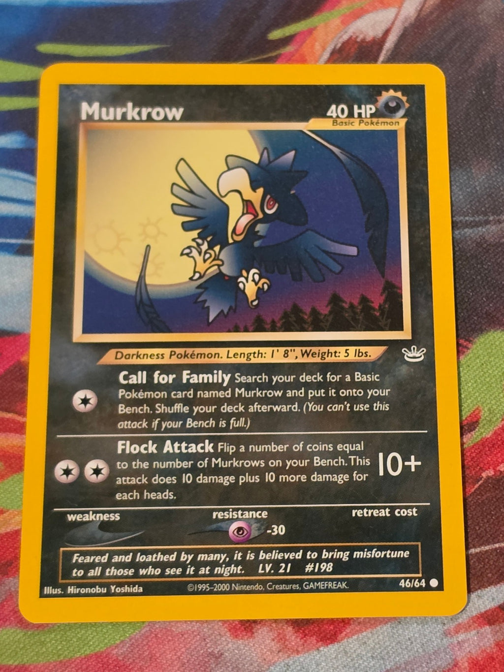 Murkrow - 46/64 - Neo Revelation - Common - Unlimited - NM Pokemon