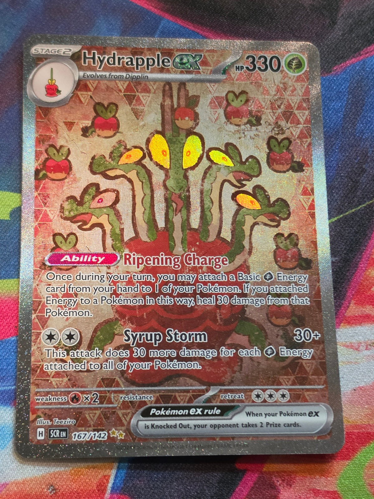 Hydrapple ex Special Illustration Rare Stellar Crown 167/142 NM Pokemon