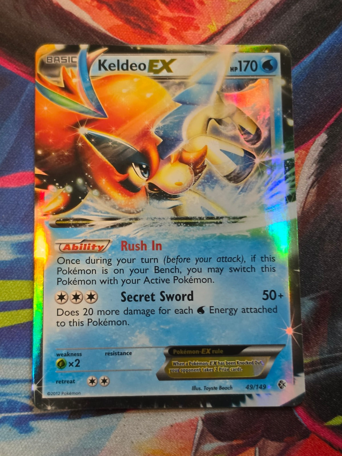 Keldeo EX - 49/149 - Boundaries Crossed - Ultra Rare - NM Pokemon