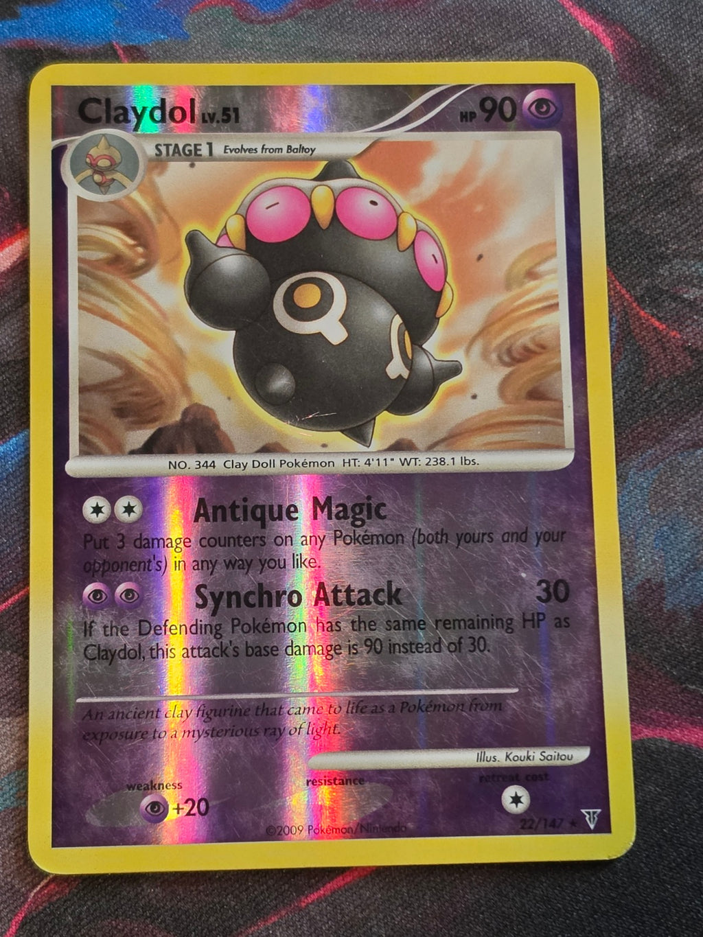 Claydol - 22/147 - Supreme Victors - Rare - Reverse Holo - MP - Pokemon