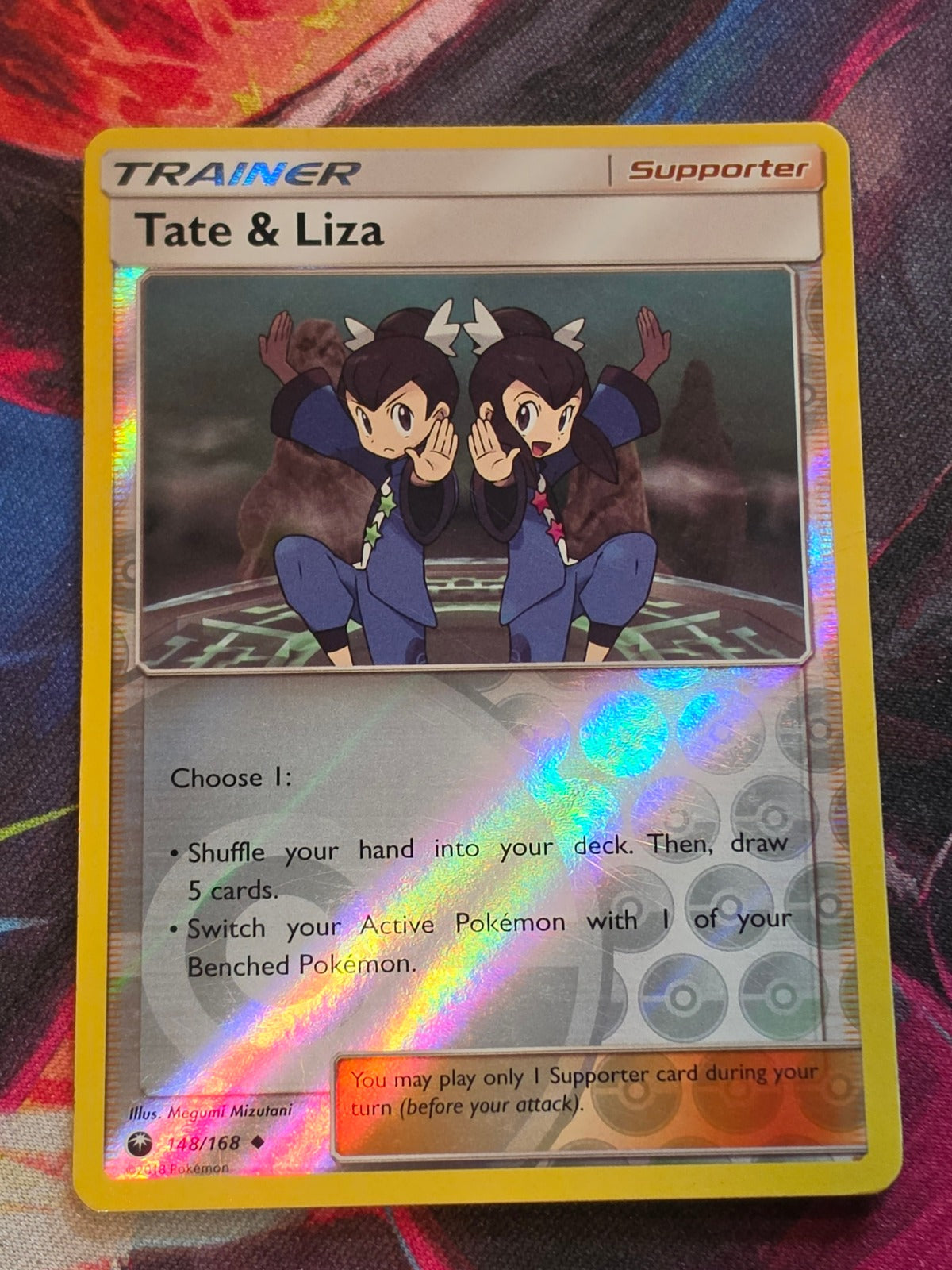 Tate & Liza - 148/168 - SM - Celestial Storm - Uncommon - Reverse Holo - LP Pokemon