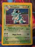 Nidoqueen Holo Rare Base Set 2 012/130 NM-/LP+ Pokemon