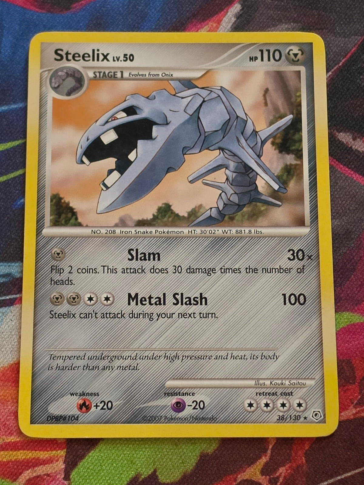 Steelix - 38/130 - Diamond and Pearl - Rare - LP Pokemon