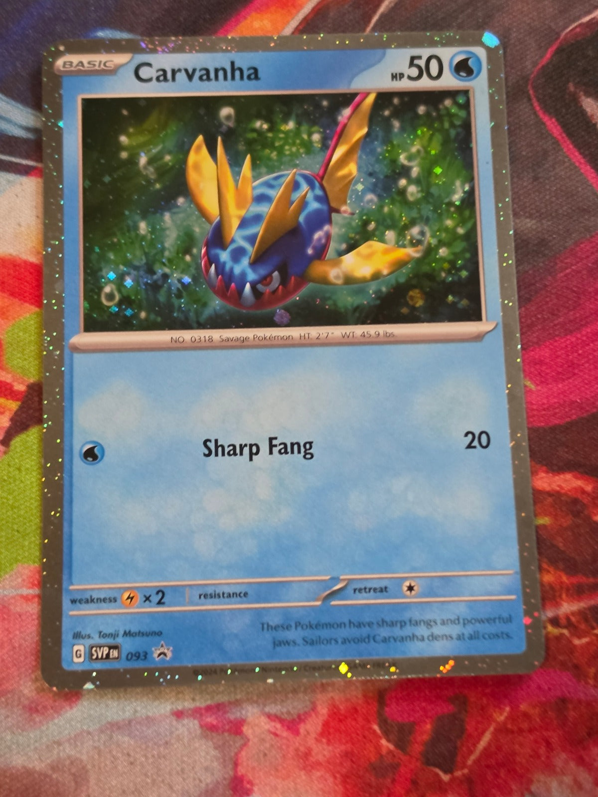 Carvanha - 093 - SV: Scarlet & Violet Promo Cards - Promo - NM Pokemon
