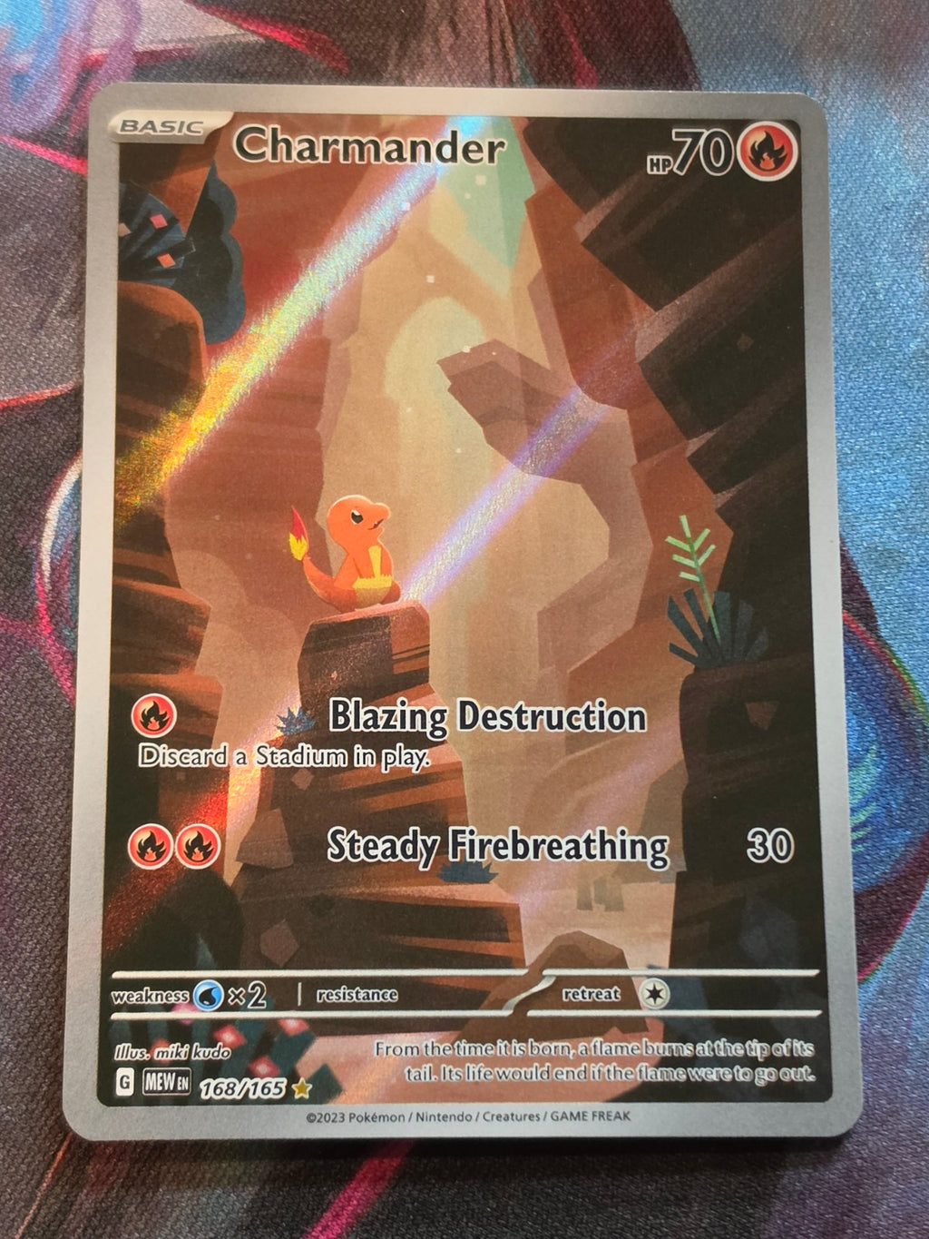 Charmander Illustration Rare Scarlet & Violet 151 168/165 NM Pokemon