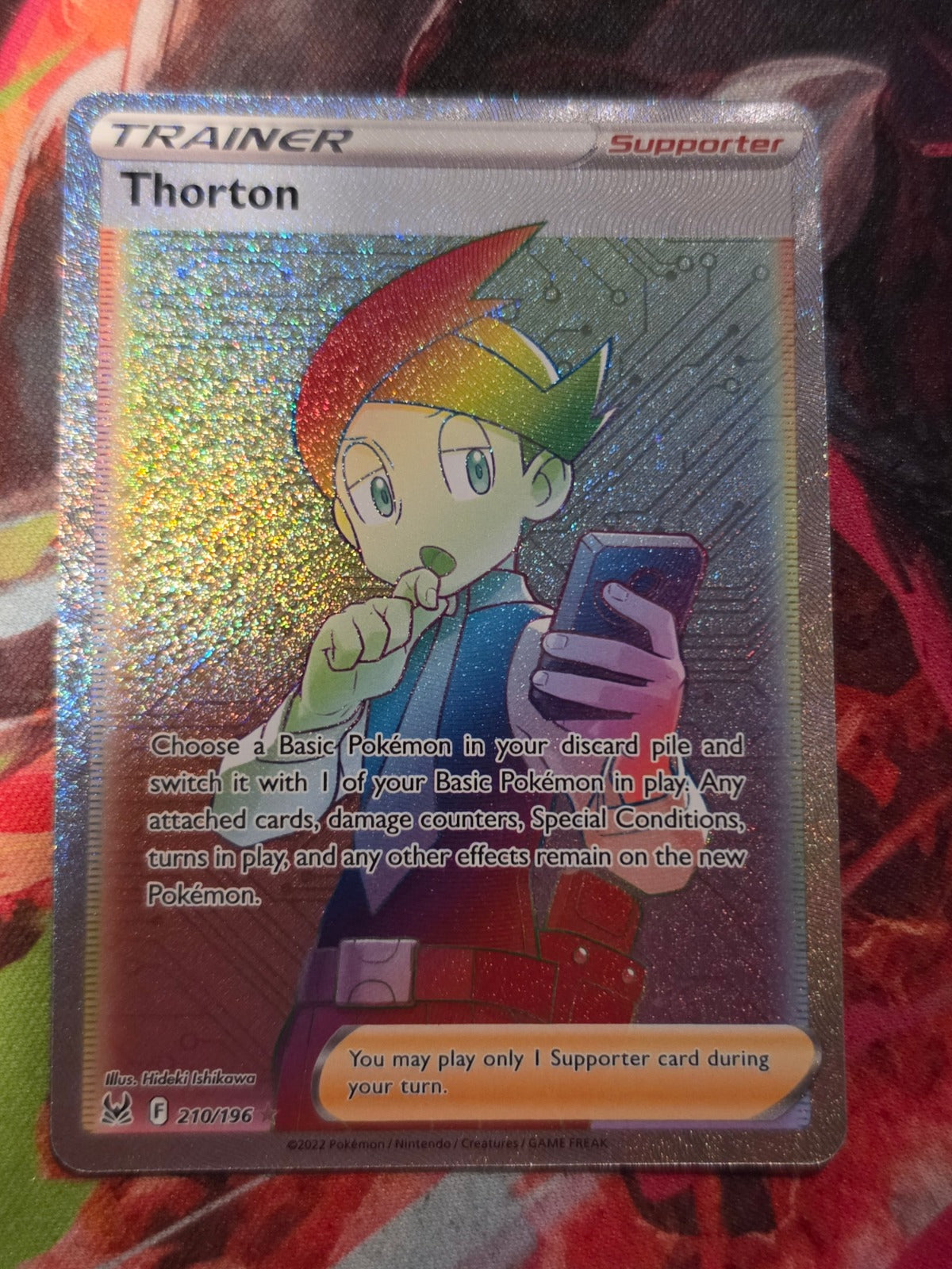 Thorton Secret Rare Lost Origin 210/196 NM Pokemon