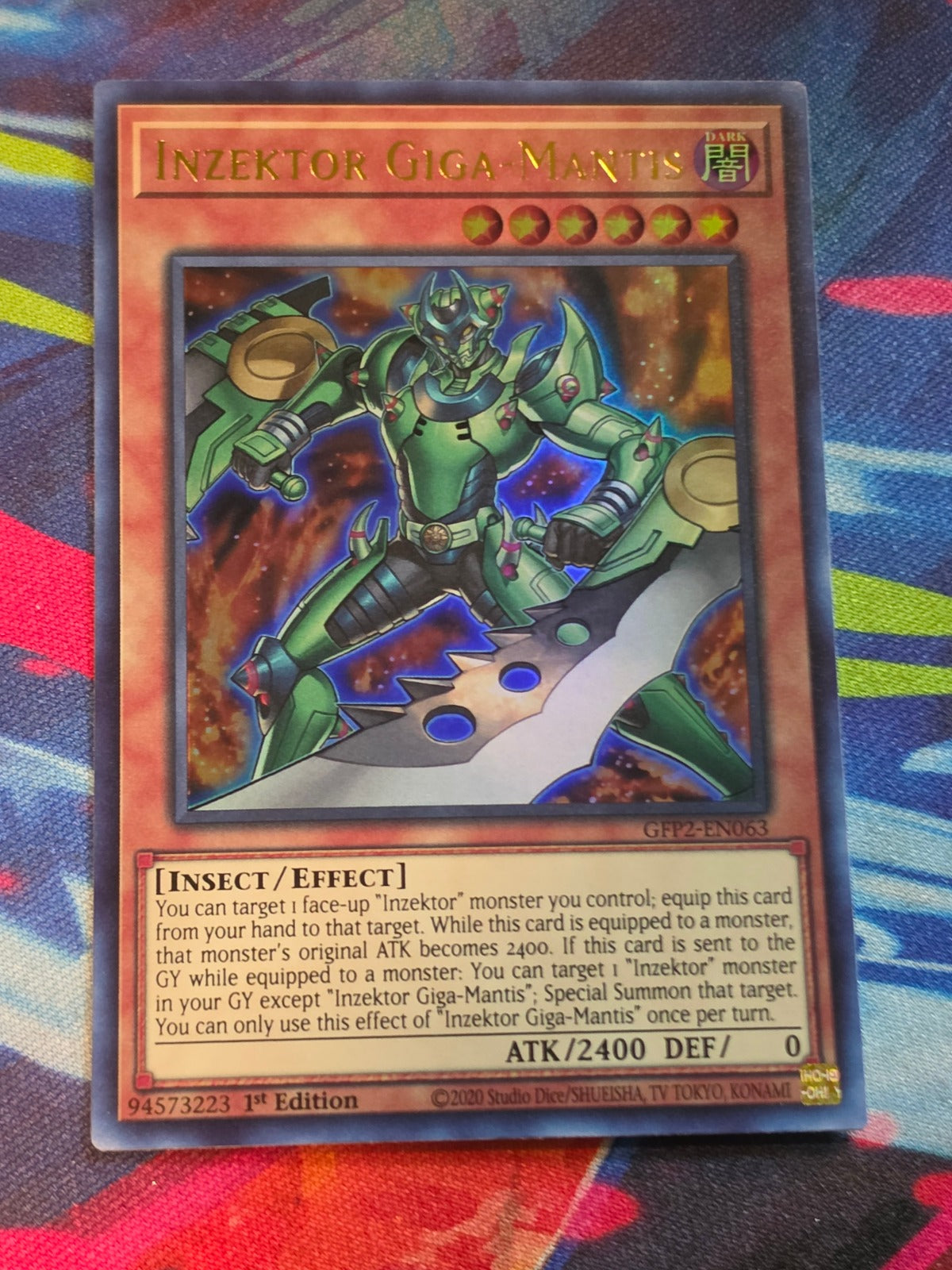 Inzektor Giga-Mantis Ultra Rare Ghosts From the Past: The 2nd Haunting GFP2-EN063 LP