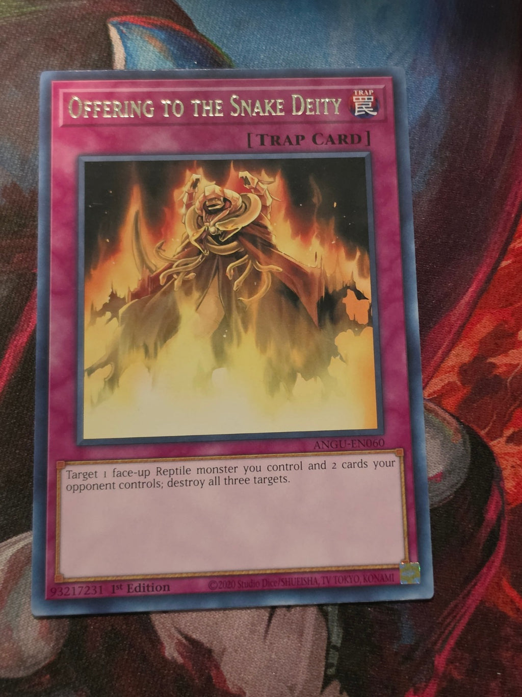 Offering to the Snake Deity Rare Ancient Guardians ANGU-EN060 LP